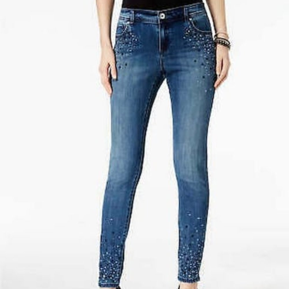 Inc International Concepts I.N.C. Petite Embellished Skinny Jeans Size 6Petite